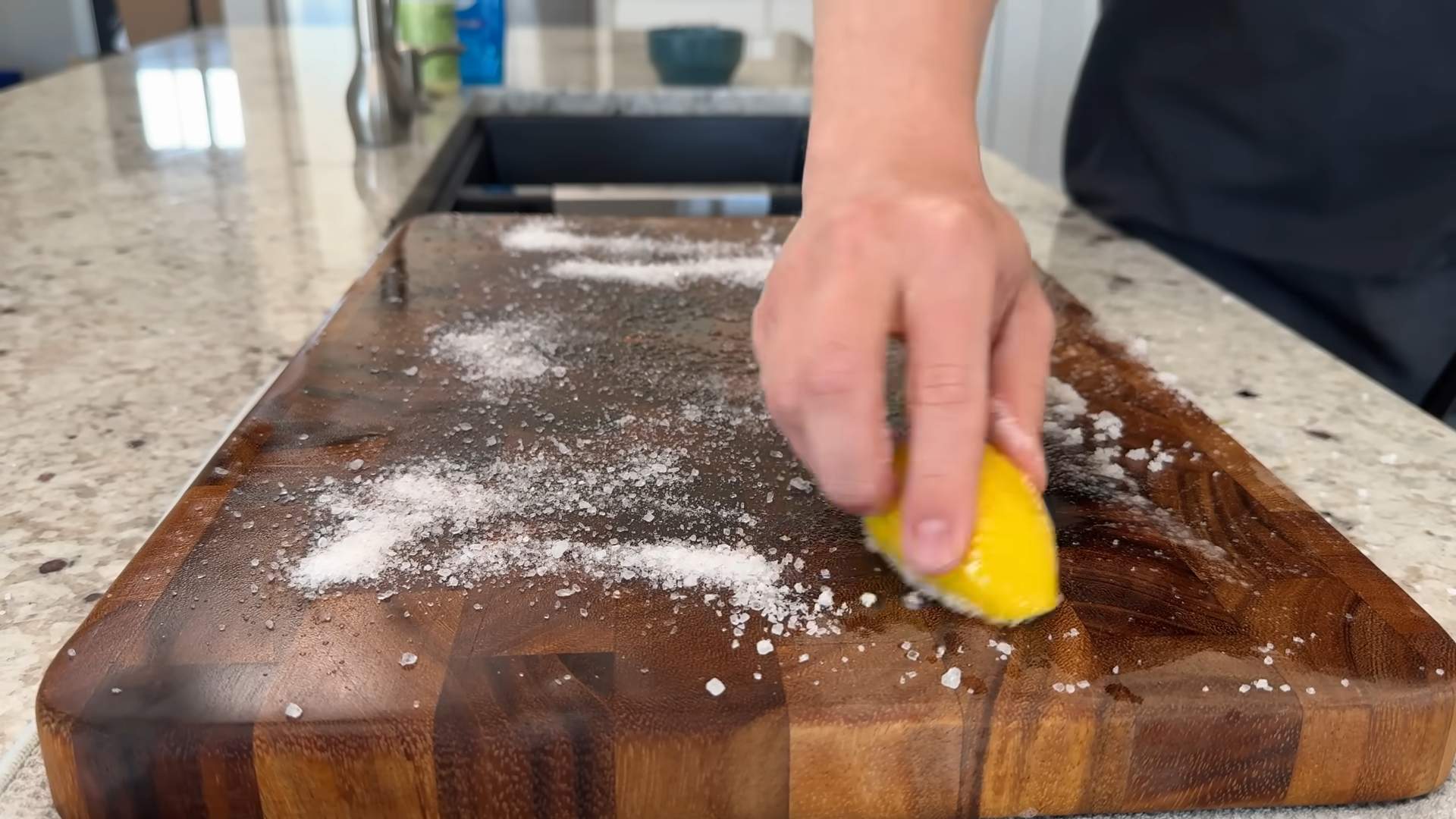 Clean Wood Cutting Board